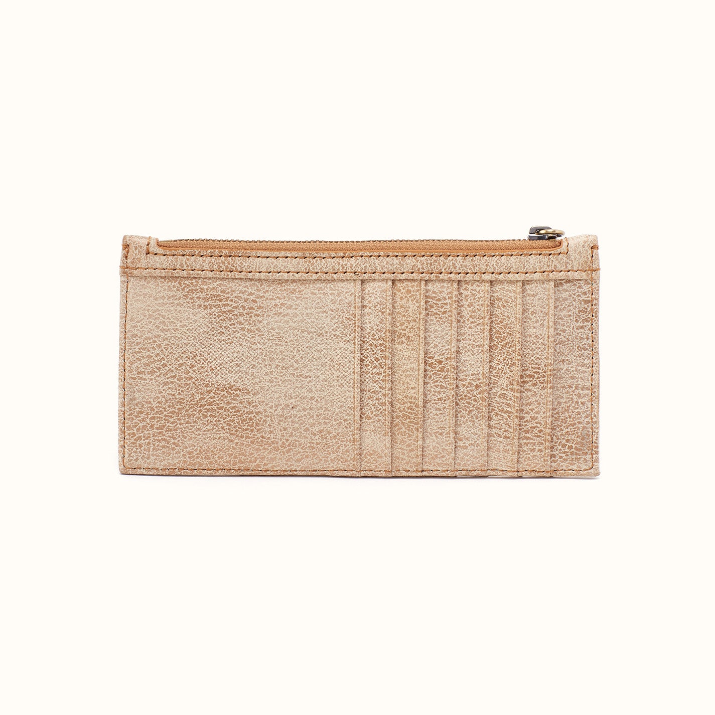 Carte Card Case In Metallic Leather - Gold Leaf - Image 3