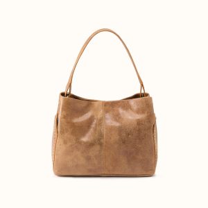 Seneca Shoulder Bag In Buffed Leather - Whiskey