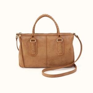 Expedition Satchel in Buffed Leather - Whiskey