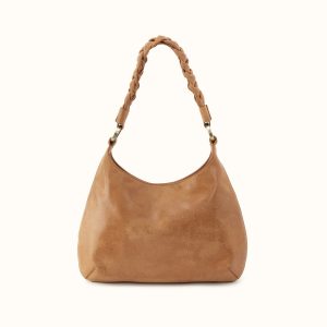 Madison Shoulder Bag In Buffed Leather - Whiskey