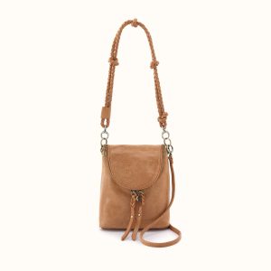 Fern Duo Crossbody In Buffed Leather - Whiskey