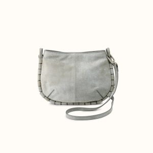Phoebe Crossbody In Buffed Leather - Misty Harbor