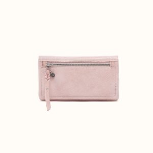 Lumen Continental Wallet in Buffed Leather - Blossom