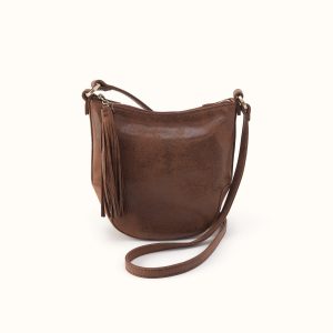 Lexi Crossbody In Buffed Leather - Mocha
