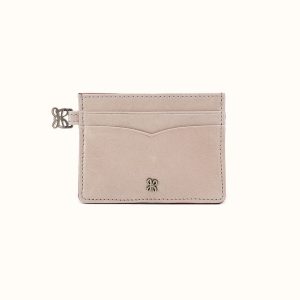 Charmed Card Case in Gloss Leather - Stone Gloss