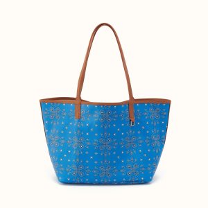 All That Tote In Coated Canvas - Blue Journey Bandana