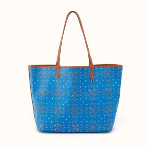 All That Tote Large In Coated Canvas - Blue Journey Bandana