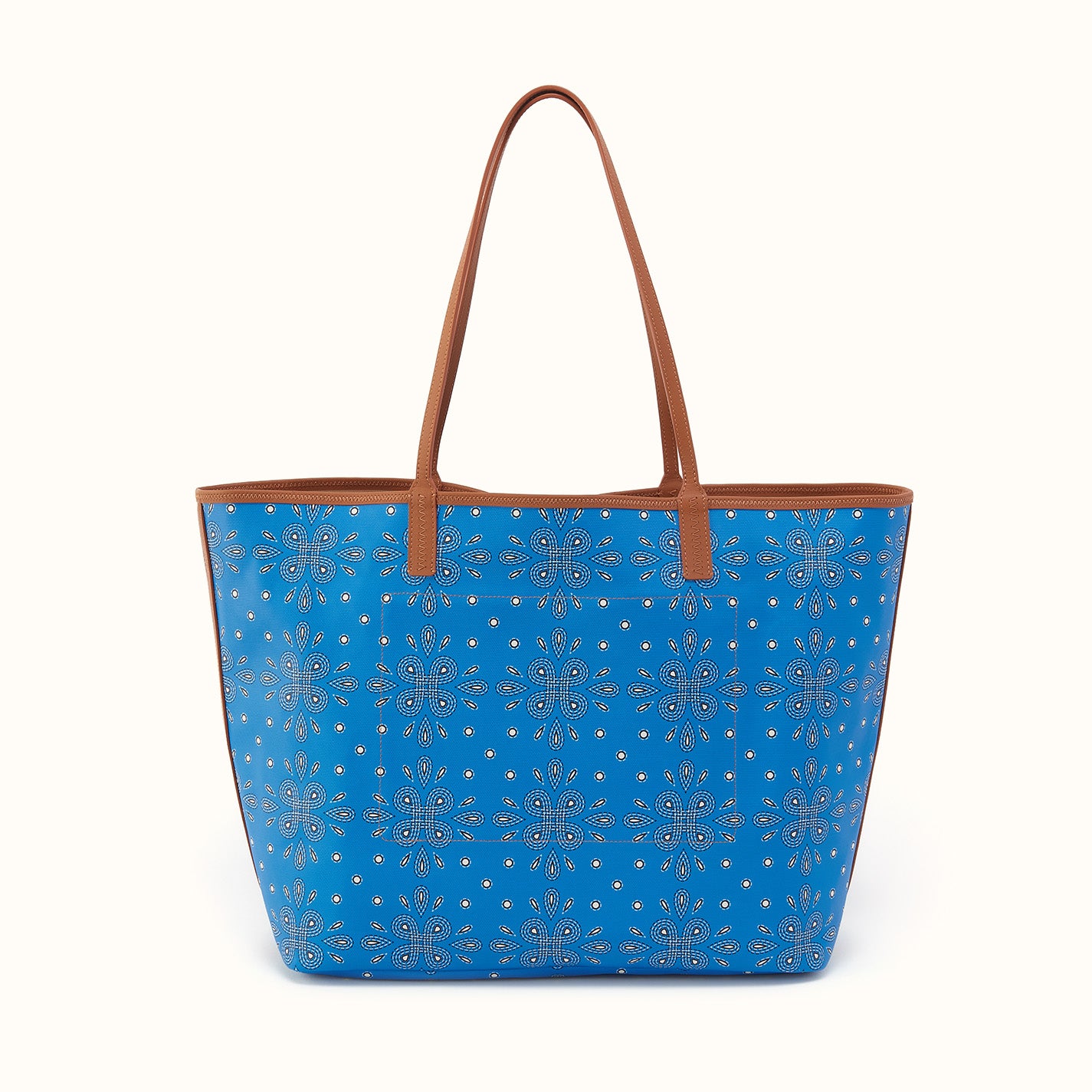All That Tote Large In Coated Canvas - Blue Journey Bandana - Image 4