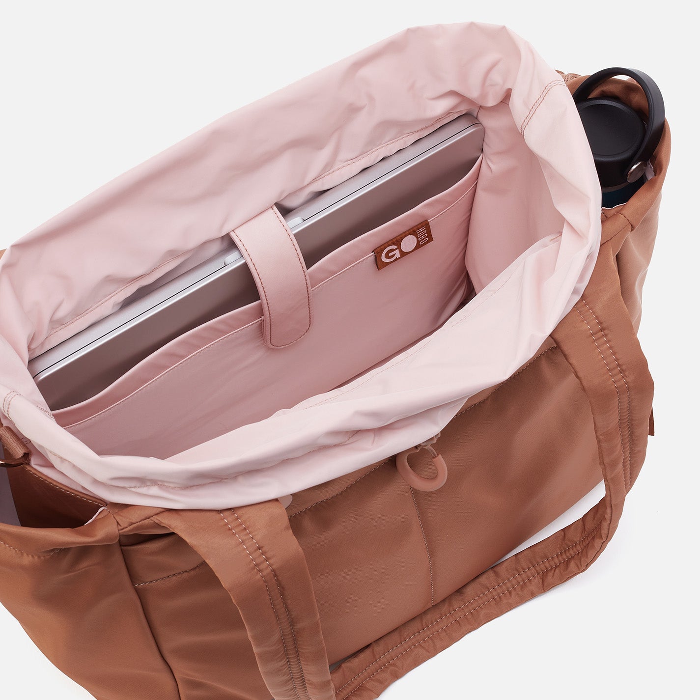 ALL IN ONE Tote in CaRefiber recycled nylon - Dune - Image 12