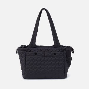ALL IN ONE Tote in CaRefiber recycled nylon - Quilted Jet