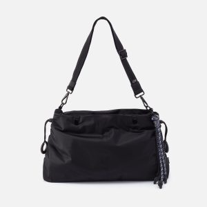 THE BIG DRAW Crossbody in CaRefiber recycled nylon - Jet