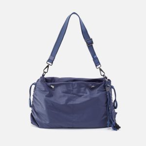 THE BIG DRAW Crossbody in CaRefiber recycled nylon - Ocean