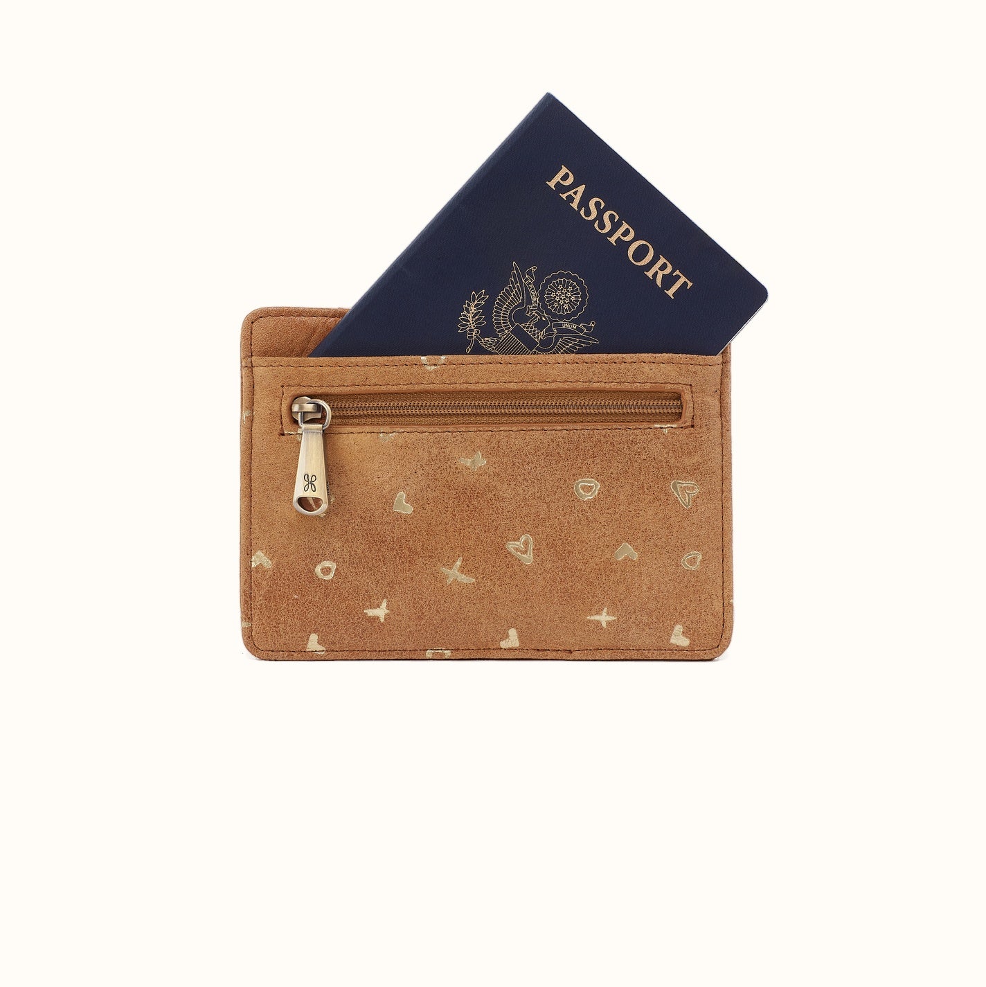 Euro Slide Card Case In Buffed Leather - Whiskey - Image 2