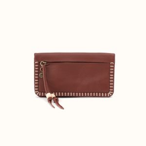Lumen Continental Wallet In Cloud Leather - Cocoa Bean