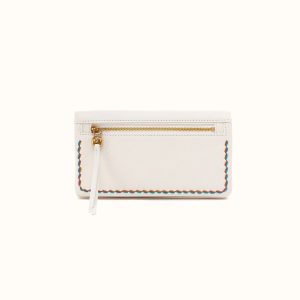 Lumen Continental Wallet in Pebbled Leather - Coastal Cloud