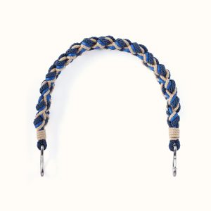 Coastal Braid Strap in Cotton Cording - Blue Multi