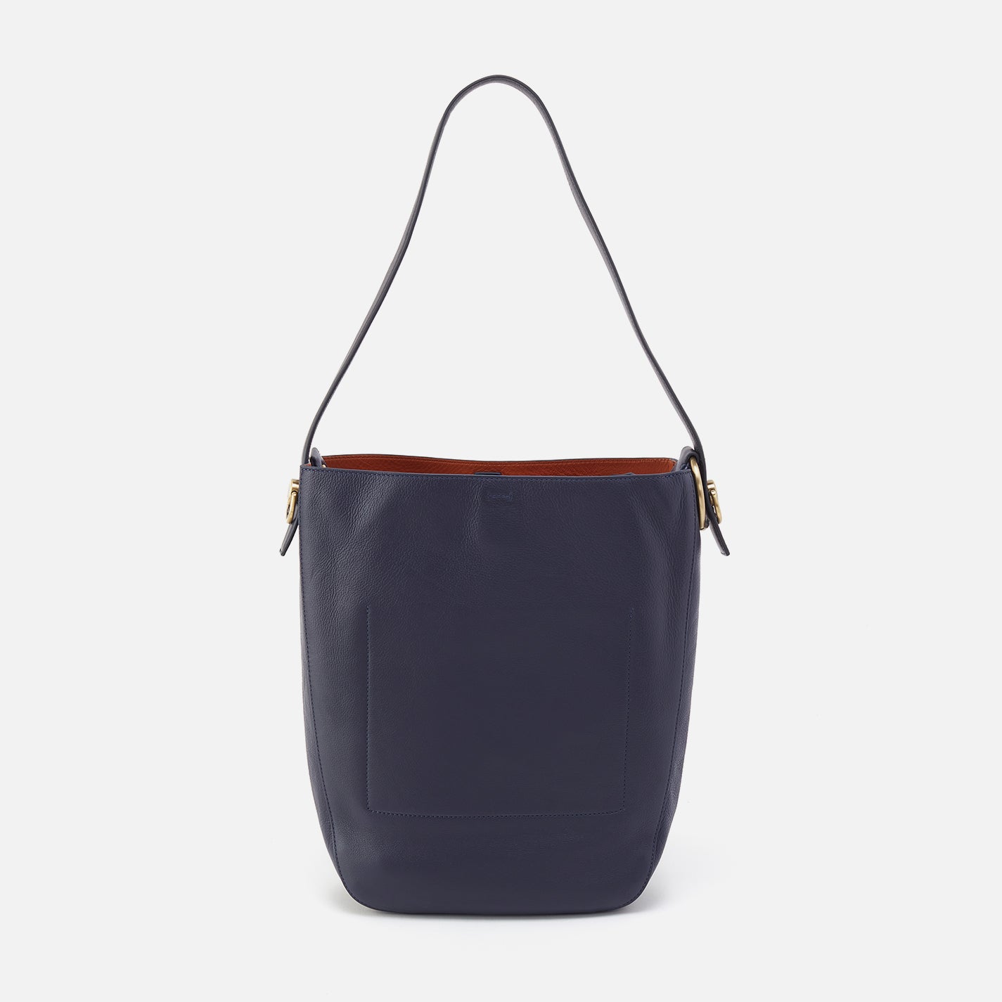 Catalina Hobo In Smooth Leather - Navy - Image 4