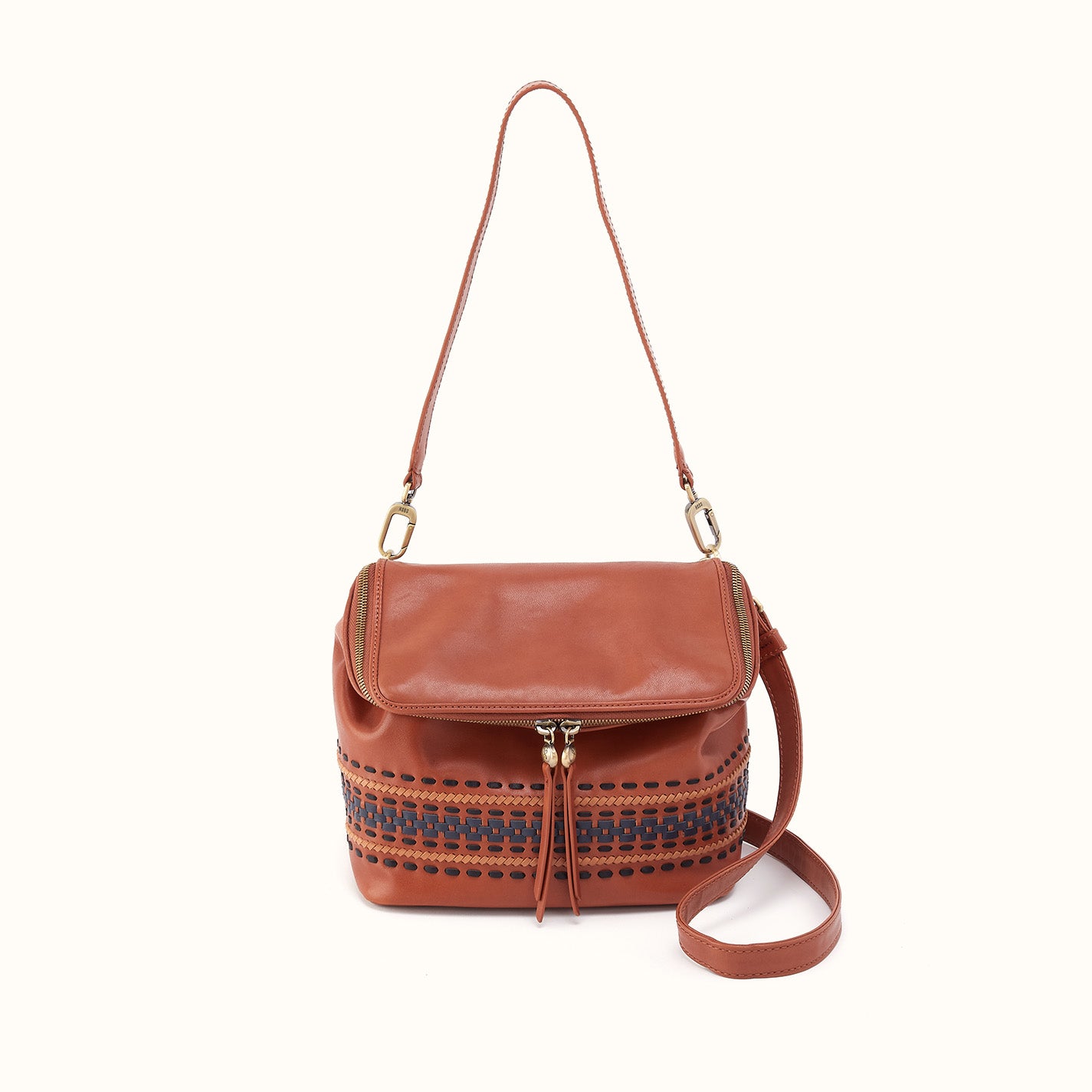 Fernwell Medium Crossbody in Smooth Leather with Multi Stitch - Timberline