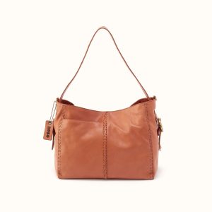 Render Shoulder Bag in Washed Leather - Harvest Wheat