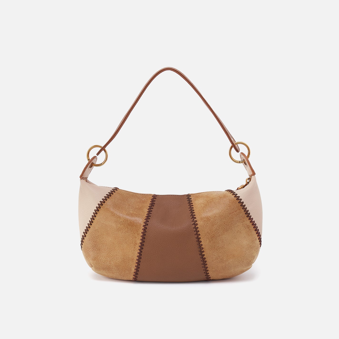 Opal Mini Shoulder In Pebbled Leather - Timber Brown - Image 5