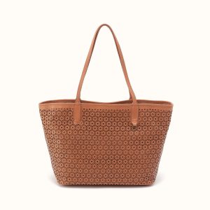 All That Tote in Sun-Perf Leather - Canyon Petal