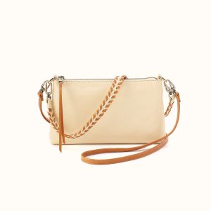 Darcy Crossbody in Polished Leather - Butter Yellow