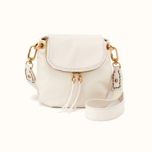 Fern Zip-Flap Crossbody in Pebbled Leather - Coastal Cloud