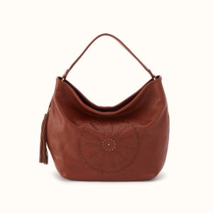 Harley Hobo In Washed Leather - Kindling Brown