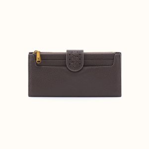 Dunn Continental Wallet In Pebbled Leather - Hearthstone