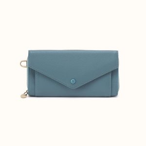 Goldie Large Wallet in Pebbled Leather - Agave Leaf