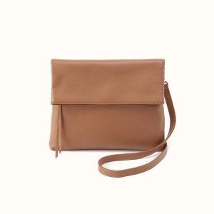 Draft Crossbody In Pebbled Leather - Brown Sugar