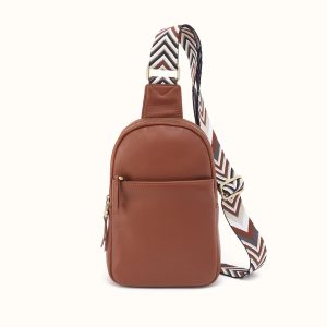 Cass Sling in Pebbled Leather - Bridle Brown