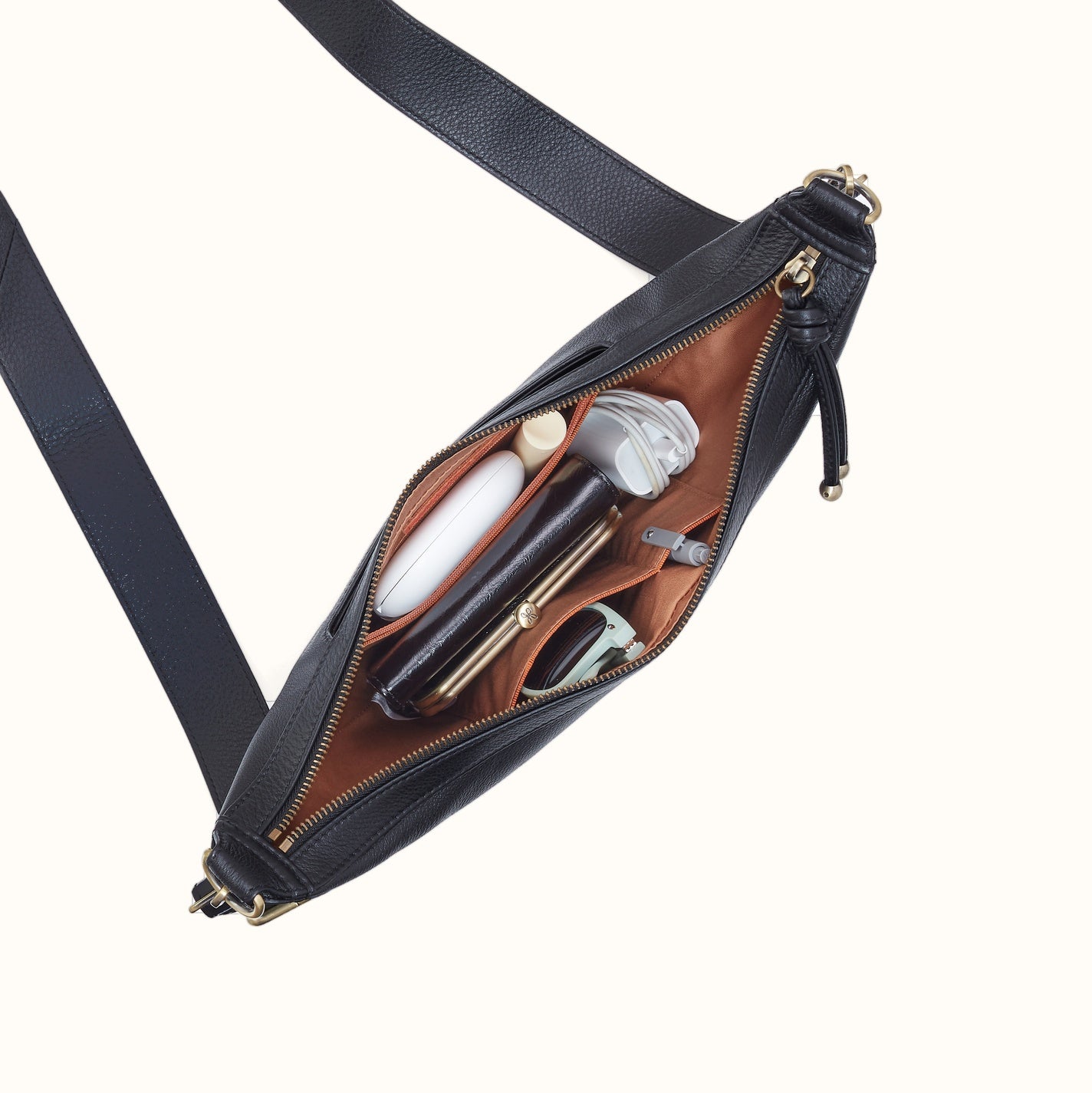 Carmen Sling In Pebbled Leather - Black - Image 2