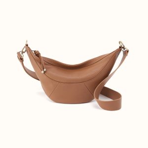 Carmen Sling In Pebbled Leather - Brown Sugar