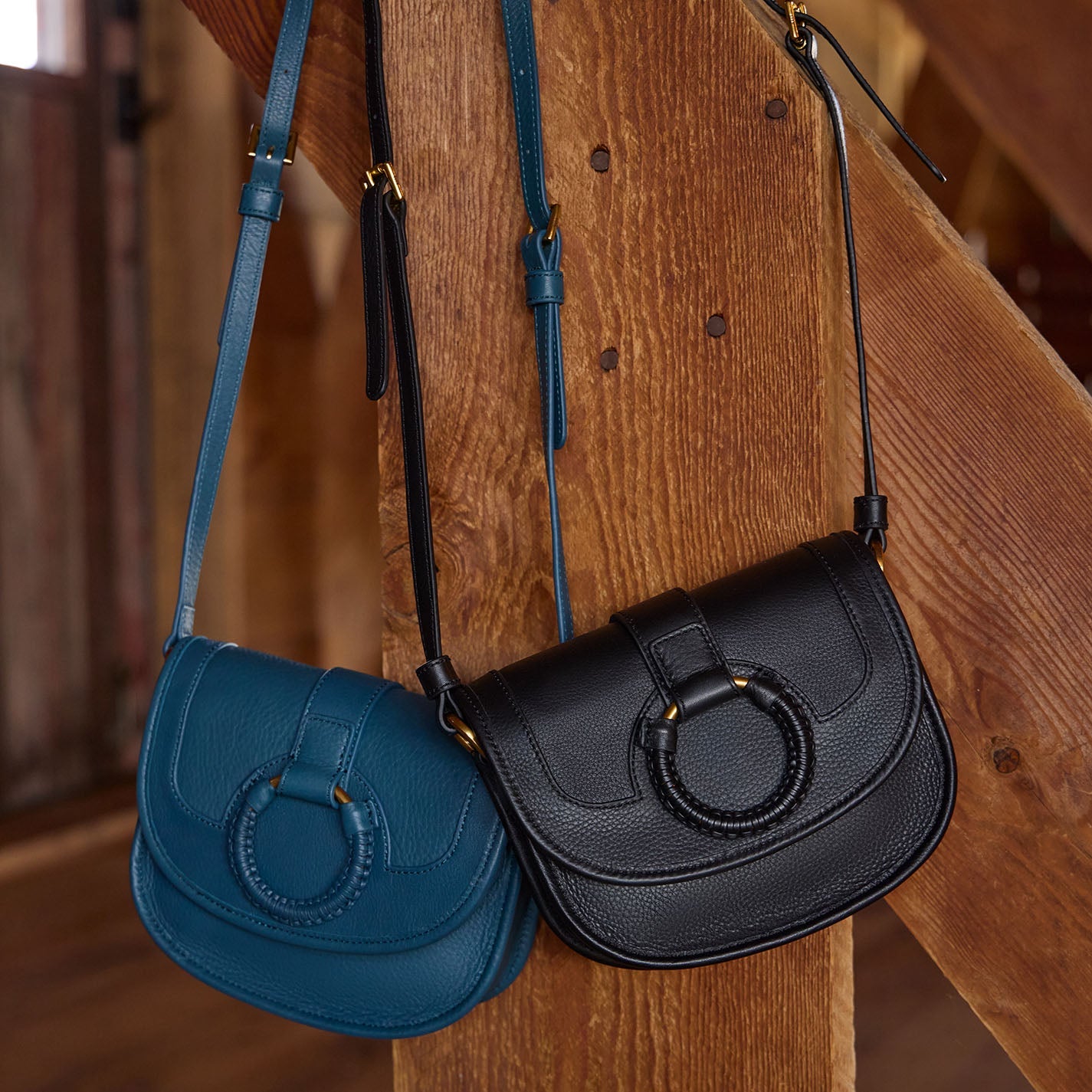 Kiva Small Crossbody In Pebbled Leather - Black - Image 4