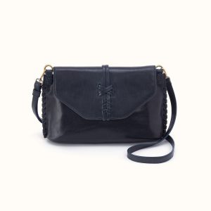 Expedition Shoulder Crossbody in Patina Leather - Navy Horizon