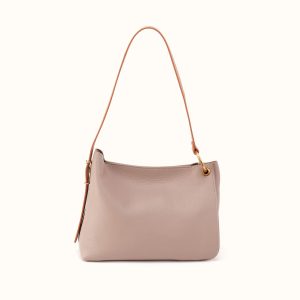 Rayna Shoulder Bag In Double-Faced Leather - Warm Adobe