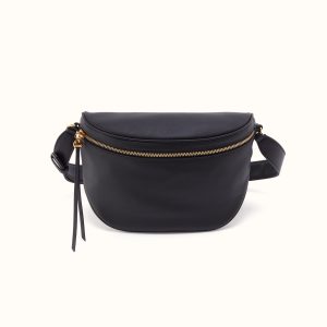 Juno Belt Bag in Smooth Leather - Black