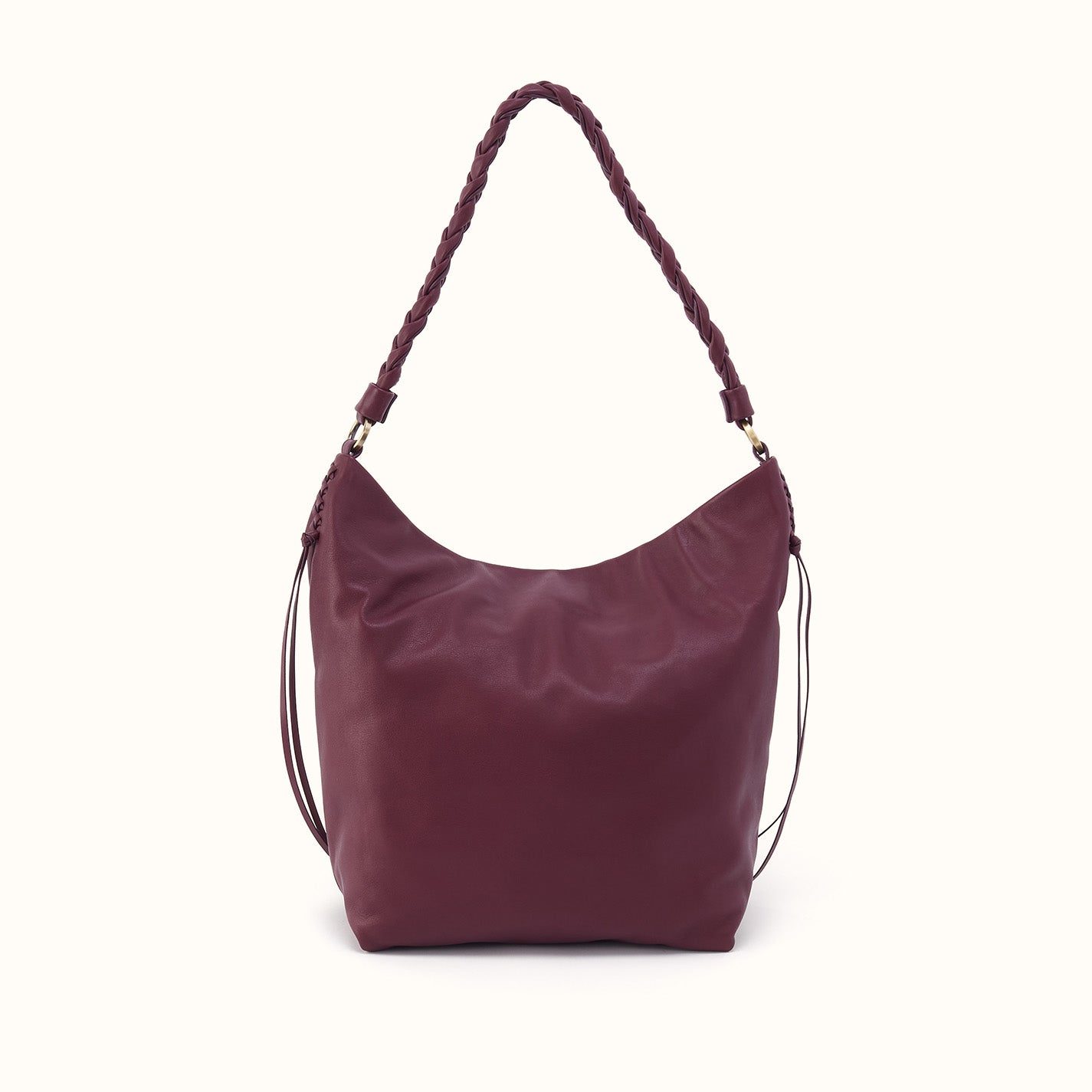 Lindley Hobo In Smooth Leather - Cordovan - Image 3