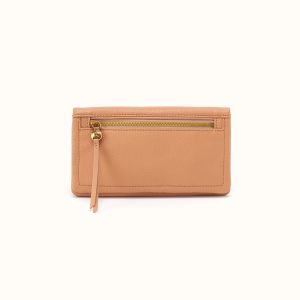 Lumen Continental Wallet in Pebbled Leather - Sandstorm