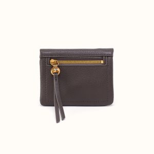 Lumen Mini Wallet In Pebbled Leather - Hearthstone