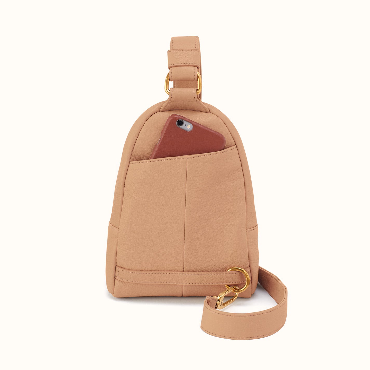 Fern Sling In Pebbled Leather - Sandstorm - Image 3