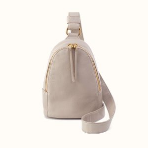 Fern Sling in Pebbled Leather - Taupe