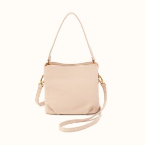Starr Convertible Shoulder Bag In Pebbled Leather - Stonewash