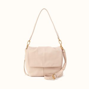 Harley Convertible Shoulder Bag In Pebbled Leather - Stonewash