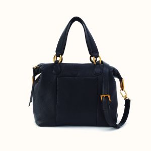 Harley Satchel In Pebbled Leather - Black