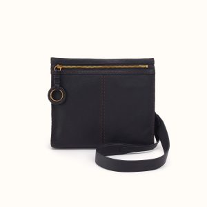 Austin Medium Crossbody In Pebbled Leather - Black