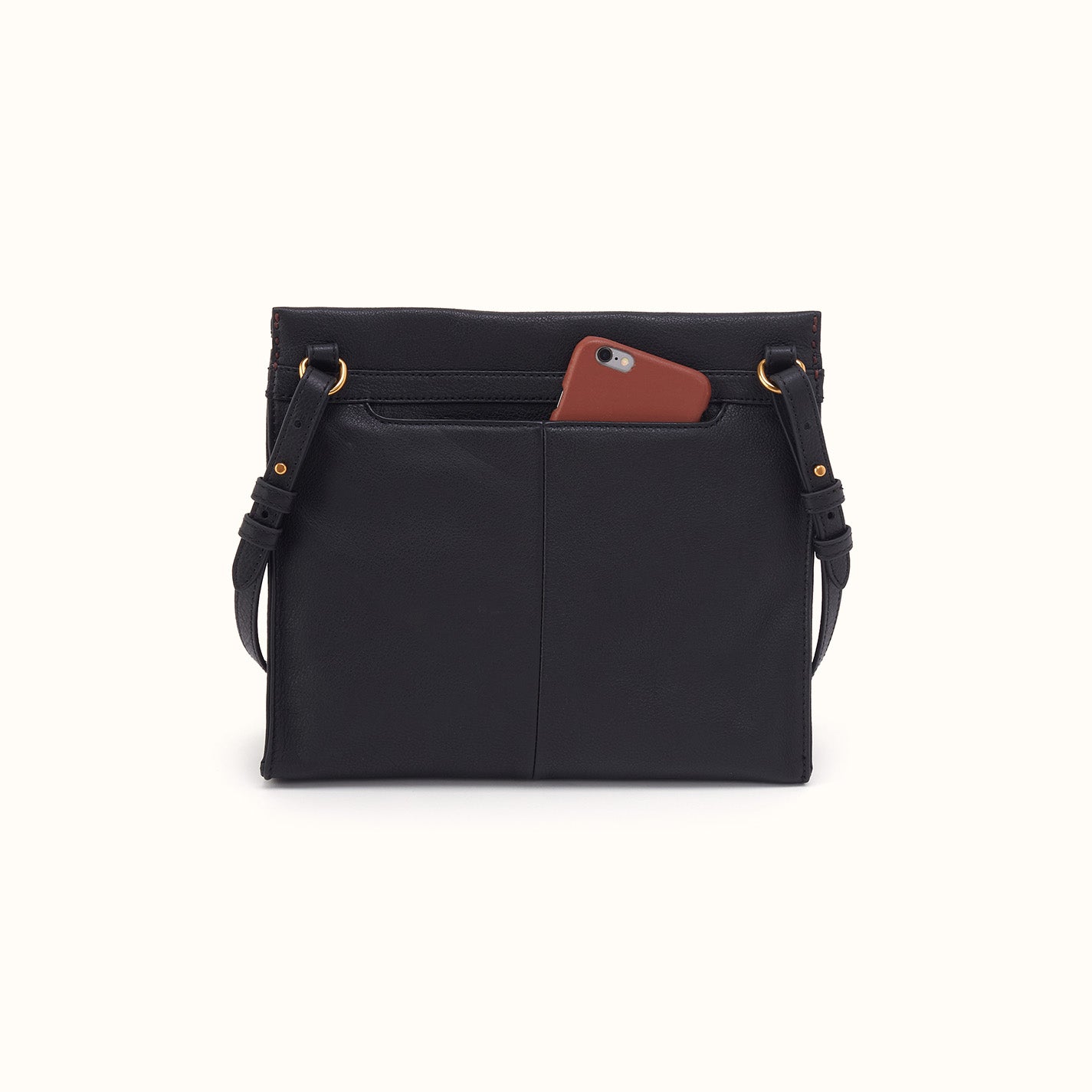 Austin Medium Crossbody In Pebbled Leather - Black - Image 3