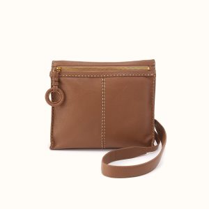 Austin Medium Crossbody In Pebbled Leather - Timber Brown