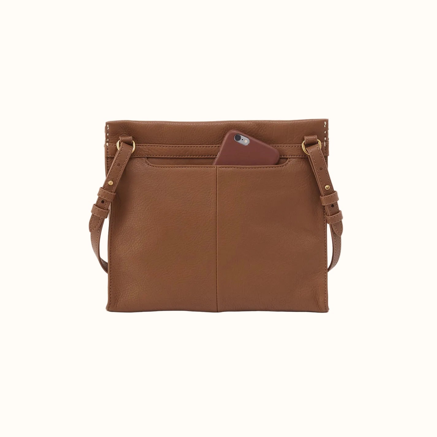 Austin Medium Crossbody In Pebbled Leather - Timber Brown - Image 3